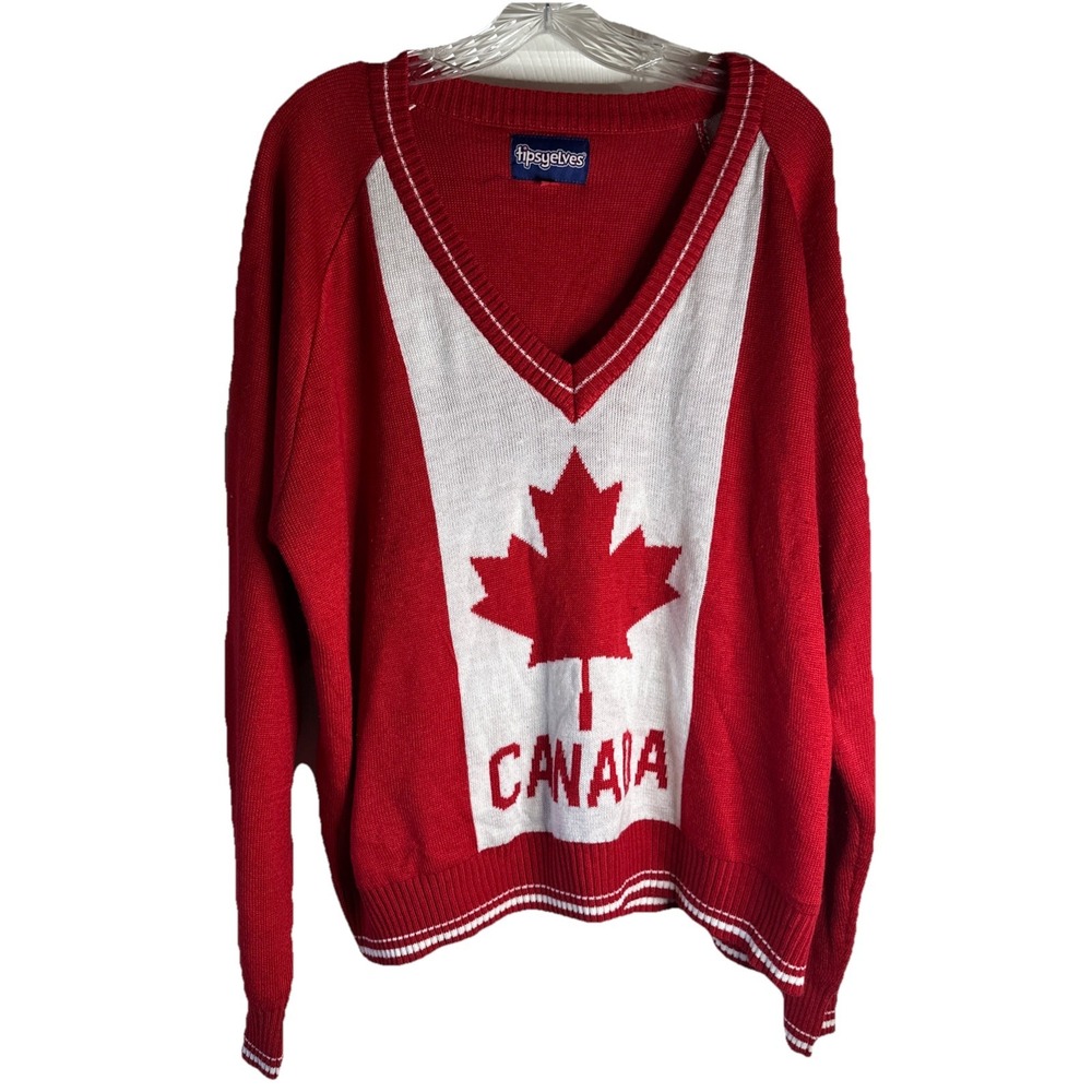 Tipsy Elves Canada Christmas Sweater Sz XXL‎